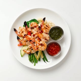35. BBQ Grilled Shrimp (GF)